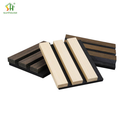 Dobra cena. 1220x2440mm Akustyczne Panele ścienne dębowe Wnętrze Panele akustyczne wchłaniające dźwięk Do ściany telewizora w Internecie