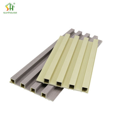 Waterproof WPC Wall Panel , Eco Friendly Wall Cladding For Outdoor Garden Decoration