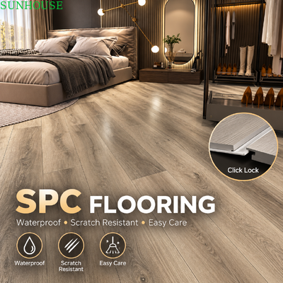 Dobra cena. Certyfikowane SPC Click Flooring Rigid Core Vinyl Plank z zgodnością z EN ASTM FloorScore dla globalnych projektów budowlanych w Internecie